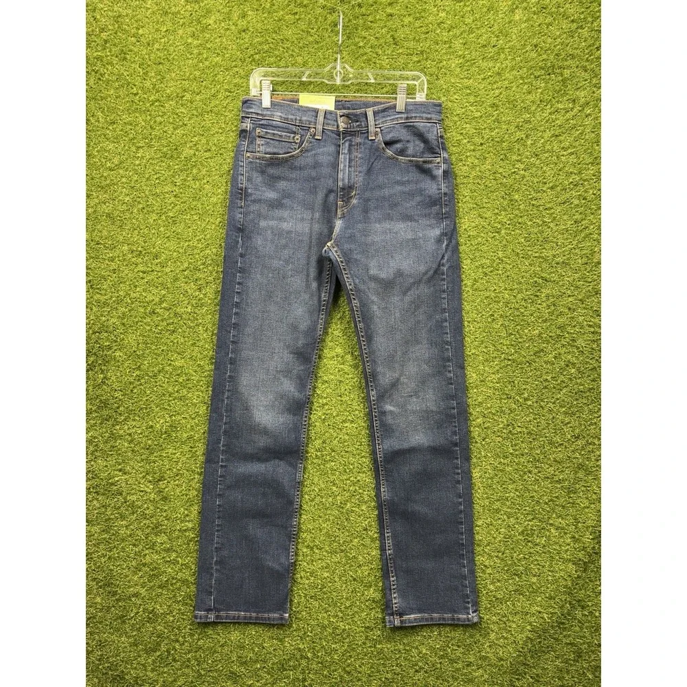 Levis 506 Jeans Mens 30x32 Black Comfort Fit Straight Leg Dark Wash Denim NWT